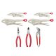 Milwaukee Torque Lock Locking Pliers Set with Long Nose, Straight Jaw, and Cutting Pliers Kit (7-Piece) 48-22-3602-48-22-3602-48-22-6331