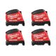 Milwaukee 25ft Wide Blade Tape Measure with 18 ft. Reach (4-Pack) 48-22-1225X4