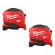 Milwaukee Compact 25 ft. Tape Measure with Fractional Scale (2-Pack) 48-22-1725-48-22-1725