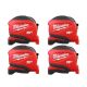 Milwaukee Compact 25 ft. Tape Measure with Fractional Scale (4-Pack) 48-22-1725-X4