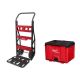 Milwaukee PACKOUT 20 in. 2-Wheel Utility Cart with PACKOUT Cabinet 48-22-8415-48-22-8445