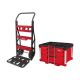 Milwaukee PACKOUT 20 in. 2-Wheel Utility Cart with PACKOUT 3-Drawer Multi Depth Tool Box 48-22-8415-48-22-8447