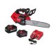 Milwaukee M18 FUEL 14 in. 18V Cordless Electric Battery Top Handle Brushless Chainsaw w/ (1) 8.0 Ah & (1) 6.0 Ah Battery, Charger 2826-21T-48-11-1861