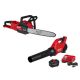 Milwaukee M18 FUEL 18V 16 in. Brushless Cordless Battery Powered Chainsaw with M18 FUEL Blower, 8.0 Ah FORGE Battery, Charger 2727-20-3017-21HD