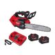 Milwaukee M18 FUEL 14 in. 18V Top Handle Brushless Cordless Battery Chainsaw with (2) 8.0 Ah FORGE Battery, Dual Rapid Charger 2826-20T-48-59-1888