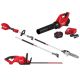 Milwaukee M18 FUEL 120 MPH 500 CFM 18V Brushless Cordless Battery Powered Blower Kit w/ Pole Saw, Hedge Trimmer, 12.0 Ah Battery 3017-21HD-3033-20-3016-20PS