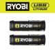 RYOBI USB Lithium 3.0 Ah Lithium-Ion Rechargeable Battery (2-Pack) FVB03-FVB03