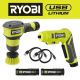 RYOBI USB Lithium 2-Tool Combo Kit with Screwdriver, Compact Scrubber, (2) 2.0 Ah USB Lithium Batteries, & (2) Charging Cables FVD50K-FVG51K