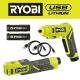 RYOBI USB Lithium 2-Tool Combo Kit with Screwdriver, Inflator, (2) 2.0 Ah USB Lithium Batteries, & (2) Charging Cables FVD50K-FVIF51K