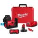 Milwaukee M12 12-Volt Lithium-ion Cordless 125 ft. Green 360° 3-Plane Laser Level with Automatic Alignment & Receiver 3642-21