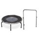 JUMPSPORT Indoor Lightweight 39 in. Heavy Duty Fitness Trampoline, Black RBJ-S-20190-05 + HAN-S-21050-04