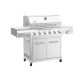 Nexgrill Gourmet Pro 6-Burner Stainless Steel Propane Gas Grill with Searing Side Burner and PVC Cover Bundle 300-10112