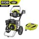 RYOBI 2900 PSI 2.5 GPM Cold Water Gas Pressure Washer with 212cc Engine and 15 in. Surface Cleaner with Caster Wheels RY802925-RY31SC15