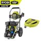 RYOBI 3300 PSI 2.4 GPM Cold Water Gas Pressure Washer with 212cc Engine and 15 in. Surface Cleaner with Caster Wheels RY80589-RY31SC15