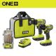 RYOBI ONE+ 18V Cordless 2-Tool Combo Kit with Drill/Driver, Impact Driver, (2) Batteries, Charger, & Drill Bit Set (22-Piece) PCL1200K2-A972202