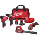 Milwaukee M12 FUEL 12-Volt Li-Ion Brushless Cordless Hammer Drill & Impact Driver Combo Kit w/2 Batteries, Cut Off Saw & Blower 3497-22-2522-20-0852-20