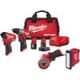Milwaukee M12 FUEL 12-Volt Li-Ion Brushless Cordless Hammer Drill & Impact Driver Combo Kit w/2 Batteries, Cut Off Saw & Light 3497-22-2522-20-2367-20