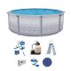 AQUARIAN Liberty 18 ft. Round 52 in. Deep Hard Sided Above Ground Standard Pool Package LIM1852HD2