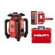 Hilti PR 40 22-Volt 1315 ft. Cordless Red Rotary Laser Level with Receiver, Holder and Case (Batteries Not Included) 2399578