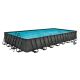 Funsicle 32 ft. x 16 ft. Rectangular 52 in. Deep Metal Frame Above Ground Pool, Dark Herringbone P4A3216L1