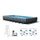 Intex Ultra XTR 32 ft. x 16 ft. x 52 ft. Rectangular 52 in. Deep Hard Sidence Pool Set with 2-Pack Maintenance Kit 26373EHD + 2 x 28003E-HD