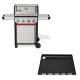 Weber Spirit S-425 4-Burner Liquid Propane Gas Grill in Stainless Steel with Rust-Resistant Griddle Insert 1502027