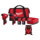 Milwaukee M12 12-Volt Lithium-Ion Brushless Cordless Subcompact Drill and Impact Driver Combo Kit w/ Portable Inflator (3-Tool) 3494-22-2475-20