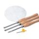 ‎POWERTEC 3PCS Carbide Lathe Tools for Woodturning with 10 in. Center Finder Compass, Wood Lathe Tool Chisel w/ Replaceable Blade 71999N