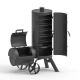 Outdoor Leisure Collection Charcoal Smoker in Black with 1650 sq. in. of Cooking Area and Offset Firebox OLP8520VS