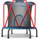 Siavonce 66 in. Trampoline for Kids Toddler Indoor Outdoor Small Trampolines for Baby with Heighten Net No-Gap Design for Kids XMJ-P208363