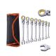 SKYSHALO Flex-Head Ratcheting Wrench Set, 8-Piece Combination Wrench Set Roll-up Pouch, Cr-V Steel Ratcheting Wrench Set, Air ZXBSTZYTS8PCFM0SYV0-SK0421