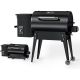 KingChii 456 sq. in. Wood Pellet Grill Smoker with Auto Temperature Control for Outdoor RV BBQ in Bronze SKU004