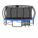 Nestfair 15 ft. Outdoor Blue Round Trampoline with Basketball Hoop LT1163S100C