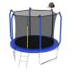 Nestfair 10 ft. Outdoor Round Blue Trampoline with Basketball Hoop LT1163S143C