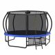 Nestfair 14 ft. Outdoor Blue Pumpkin Trampoline with Basketball Hoop LT1163S103C