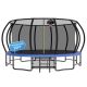 SUNRINX 16 ft. Large Pumpkin Type Trampoline with Enclosure in Blue SRHWBC0309