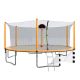 SUNRINX 16 ft. Large Trampoline with Enclosure and Basketball Hoop in Orange SRHWBC0311