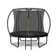 Outdoor 8 ft. Trampoline, ASTM Approved Big Trampolines with Enclosure Net and Ladder, Trampoline for Adults Kids(Black) LEJUMPTXNG-8FT