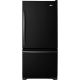 Amana - 18.5 Cu. Ft. Bottom-Freezer Refrigerator - Black