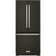 KitchenAid - 20 Cu. Ft. French Door Refrigerator - Black Stainless Steel