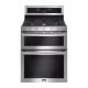 Maytag - 6.0 Cu. Ft. Self-Cleaning Freestanding Fingerprint Resistant Double Oven Gas Convection Range - Stainless Steel
