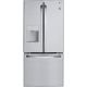 LG - 21.8 Cu. Ft. French Door Refrigerator with External Water Dispenser - Stainless Steel