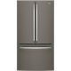 GE - 27.0 Cu. Ft. French Door Refrigerator with Internal Water Dispenser - Slate