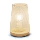 Simple Designs - Wired Mesh Uplight Table Lamp - White
