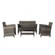 Patio Sense - Jareth Wicker Patio Set