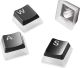 SteelSeries - PRISMCAPS - Universal Double Shot PBT Keycaps - Black