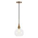 Camden&Wells - Ida Clear Glass Pendant - Brass