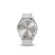 Garmin - vÃƒÂ­vomove Trend Hybrid Smartwatch 40 mm Fiber-Reinforced Polymer - Silver Stainless Steel with Mist Gray Band