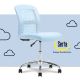 Serta - Essentials Mesh Task Office Chair - Powder Blue