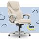 Serta - Bryce Executive Office Chair with AIR Technology - Cream
